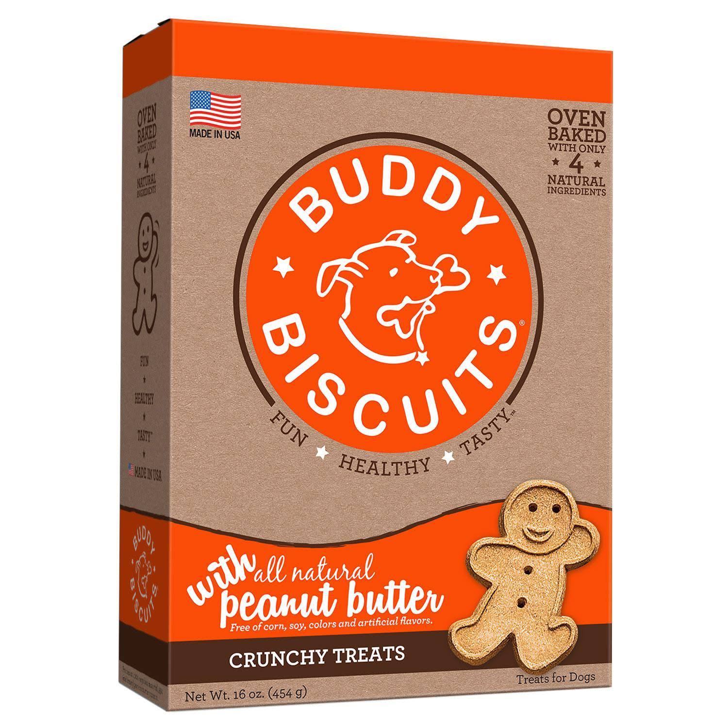 Cloud Star Buddy Biscuits Dog Treats - Peanut Butter Madness, 16oz