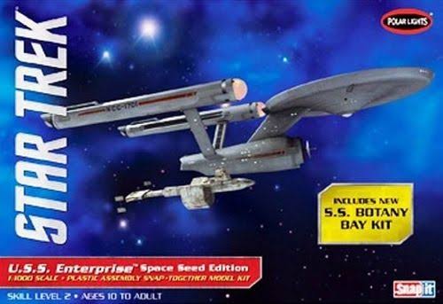 Star Trek TOS USS Enterprise Space Seed Ed Model Kit - 1:1000 Scale