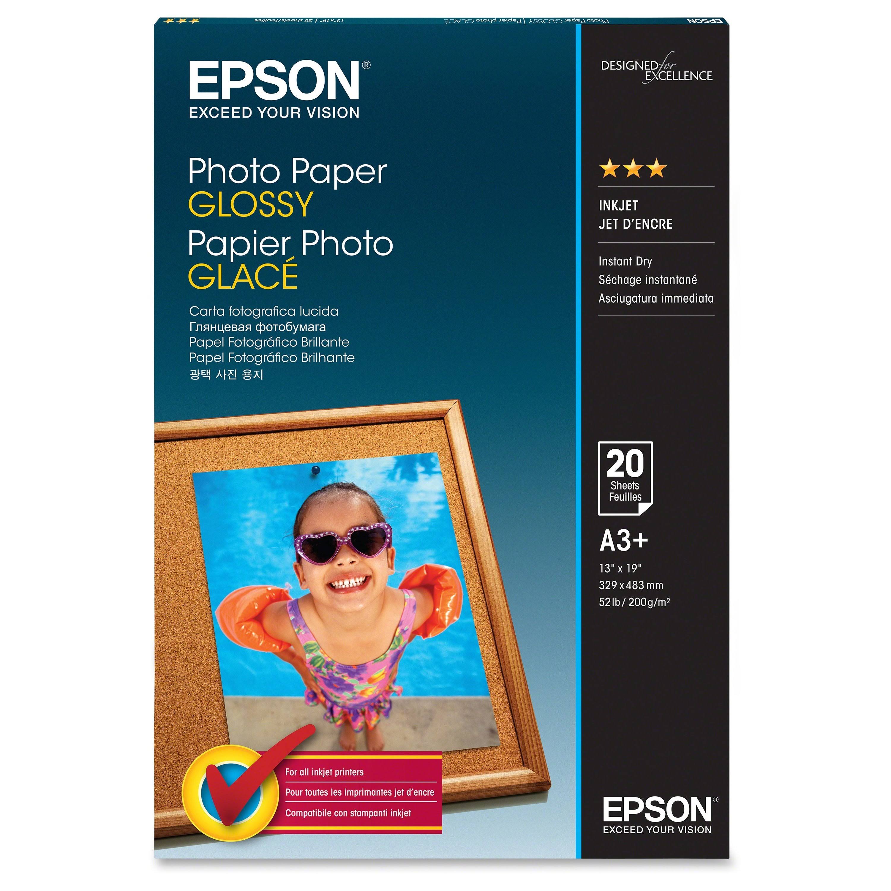Epson Photo Paper - White, 13" x 19"