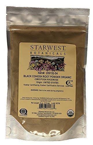 Starwest Botanicals Black Cohosh Root Powder Organic - 4oz