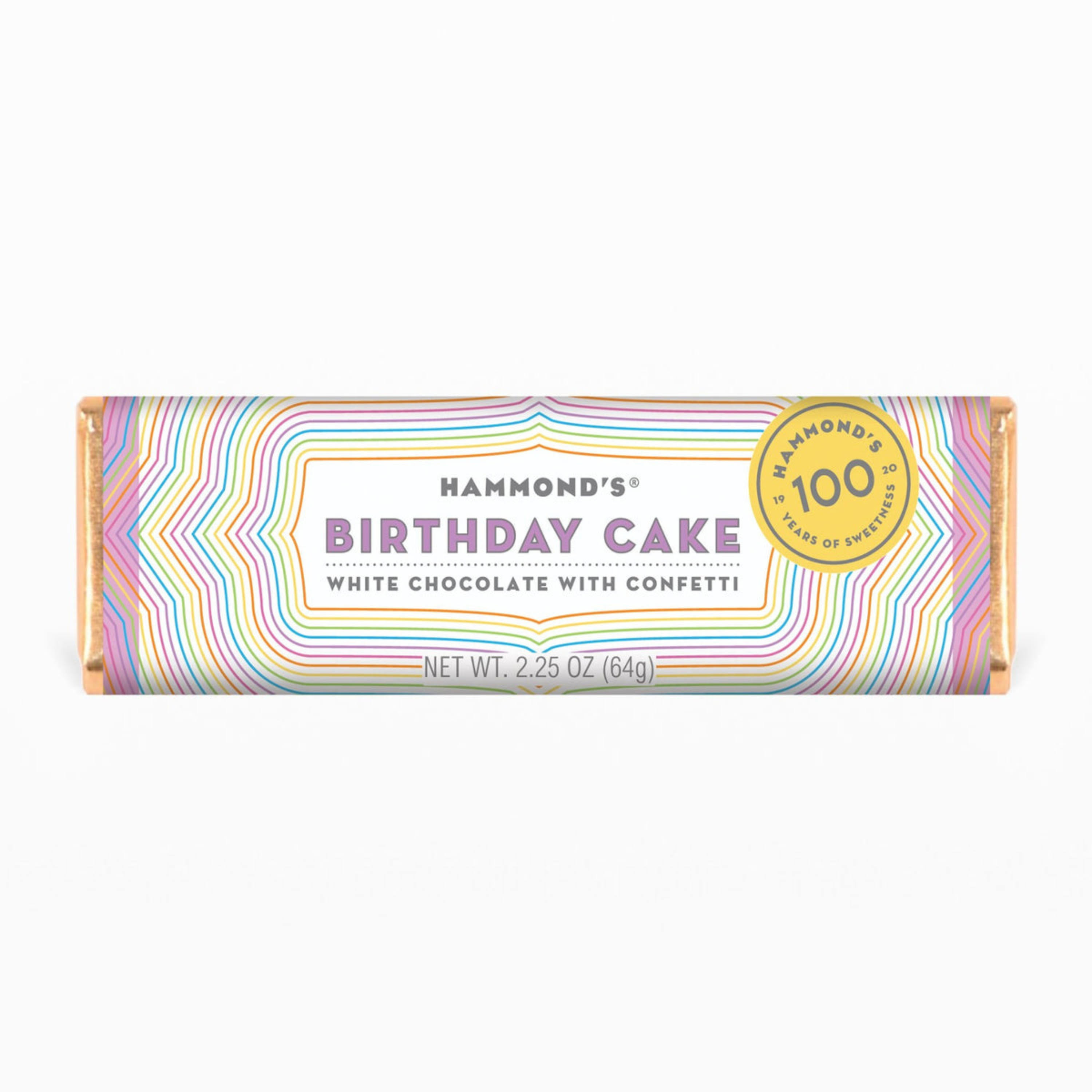 Hammond’s Chocolate Bars Birthday Cake White Chocolate