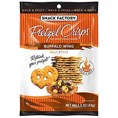 Snack Factory Pretzel Crisps - Buffalo Wing, 1.5oz, 24ct