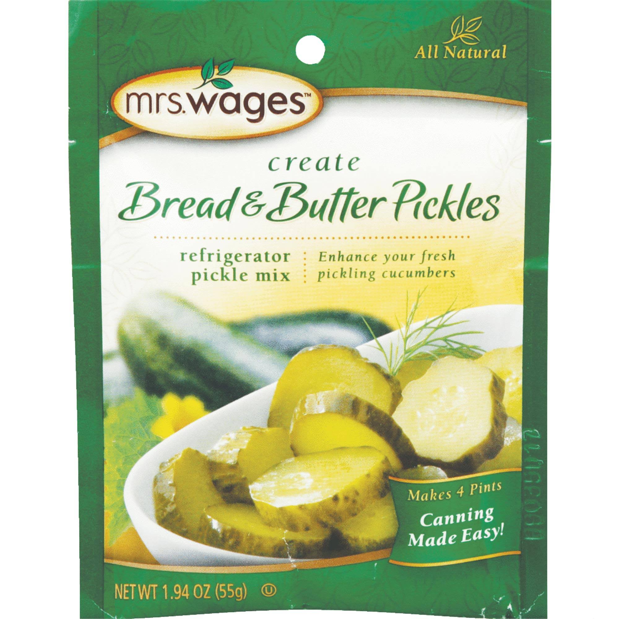 Mrs. Wages Bread and Butter Refrigerator Pickle Mix