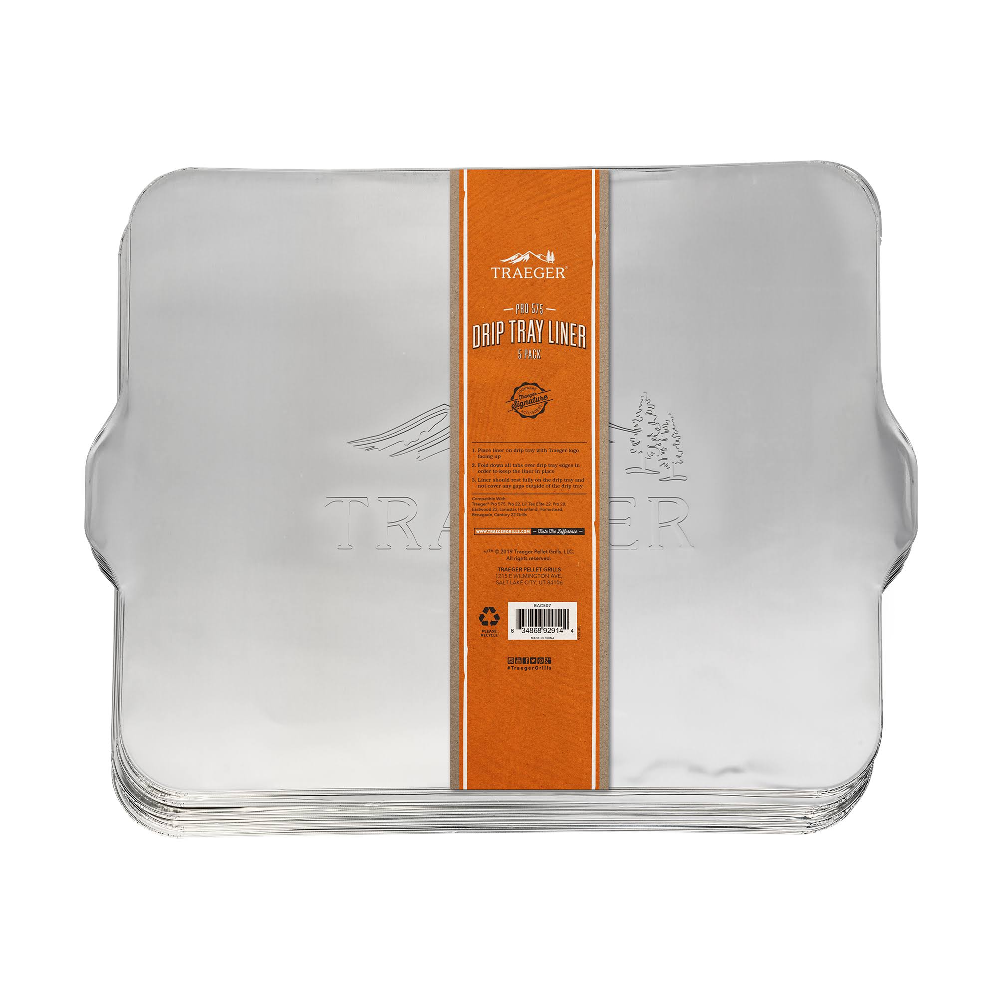 Traeger Drip Tray Liner - 5 Pack - Pro 575