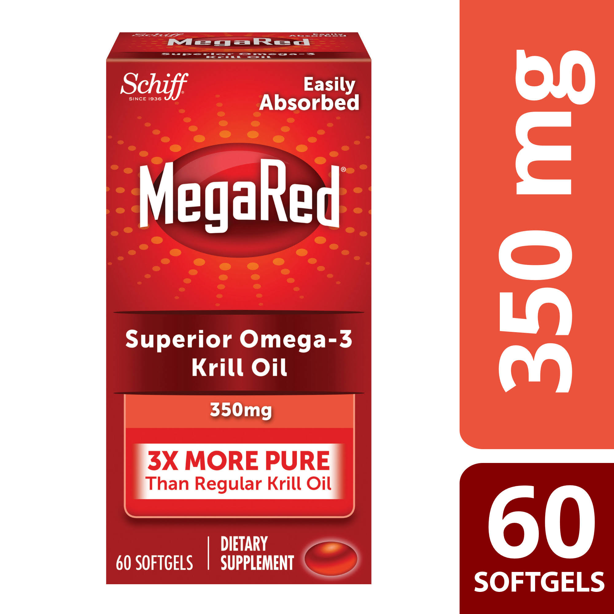 Schiff Megared Omega-3 Krill Oil - 65 softgels