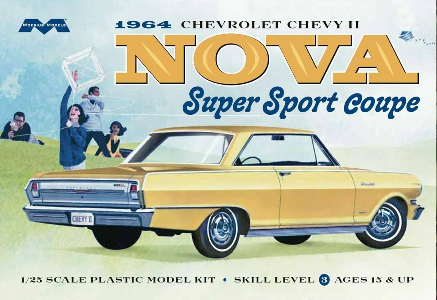 Moebius Models 2320 1/25 1964 Chevy Nova Super Sport Plastic Model Kit