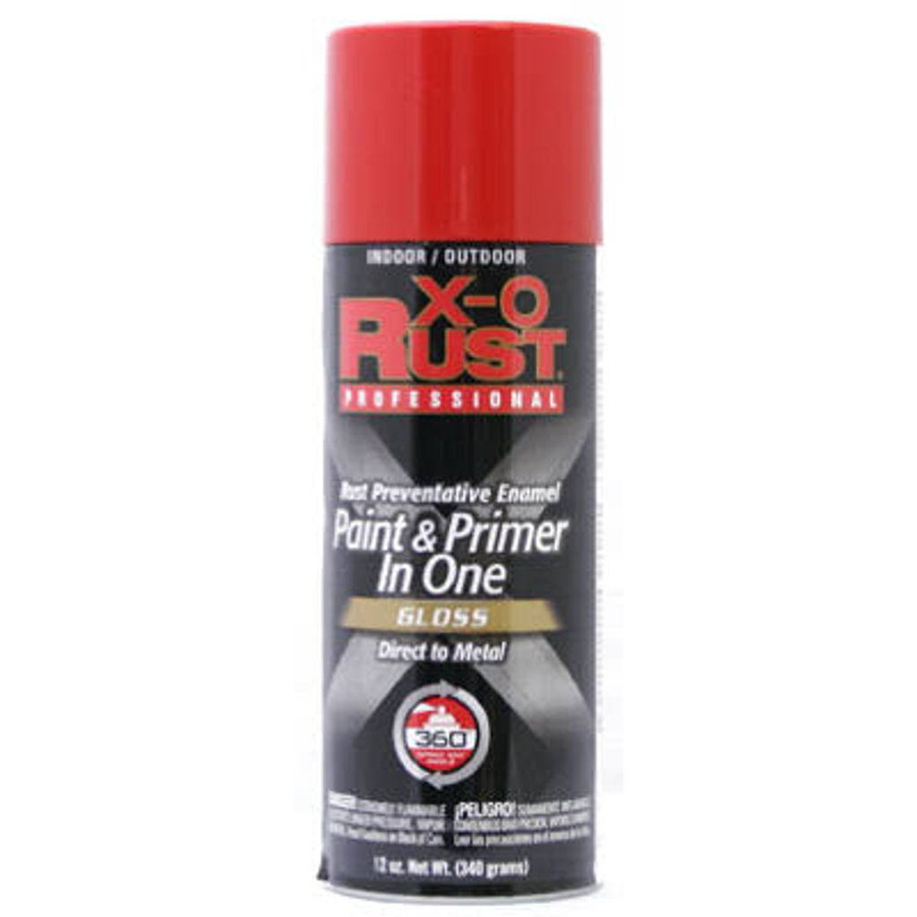 Anti-rust Enamel Paint & Primer, Hot Red Gloss, 12-oz. Spray