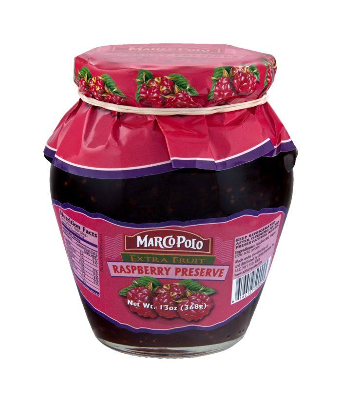 Marco Polo Extra Fruit Raspberry Preserve - 13oz