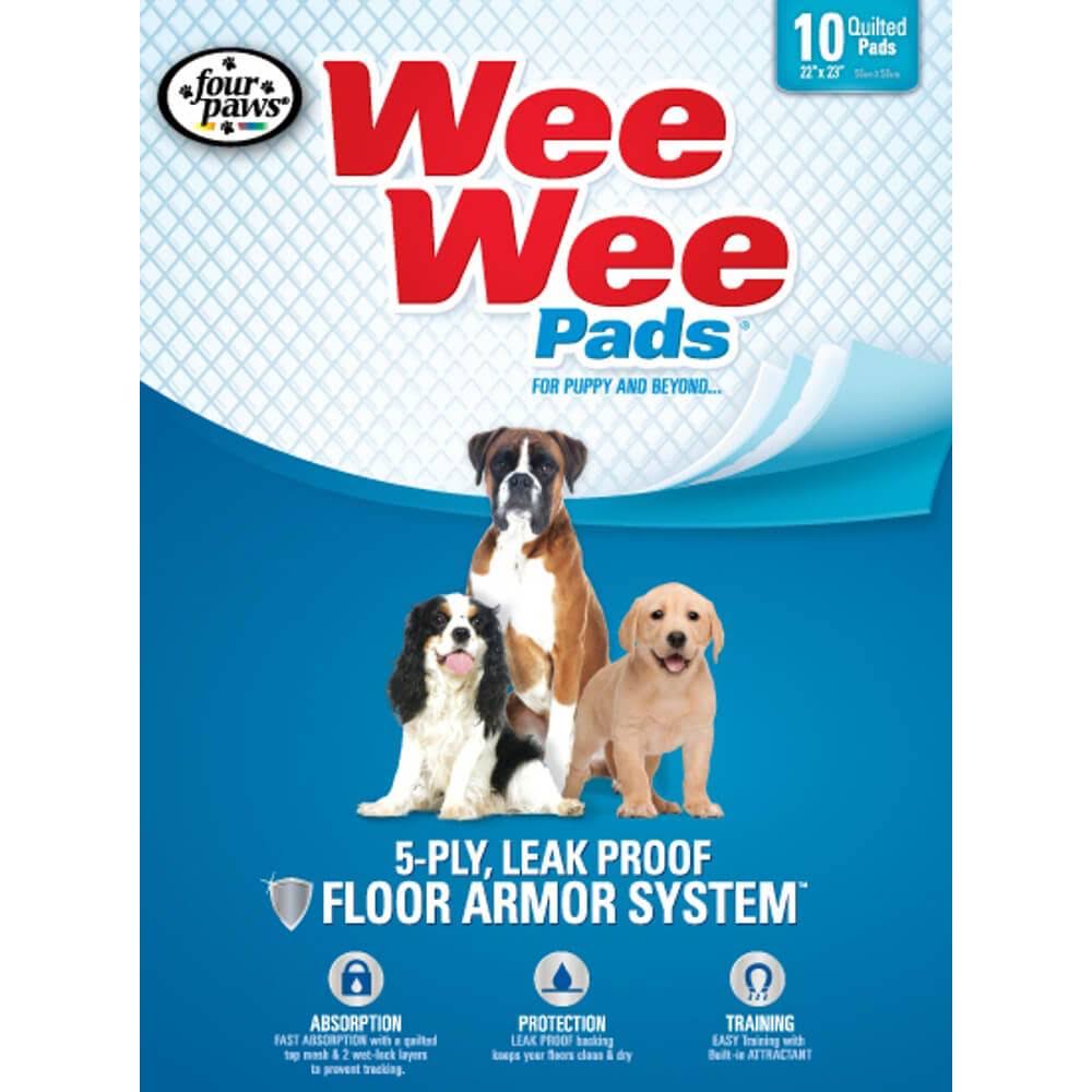 Four Paws Wee-Wee Puppy Pads - 22" x 23", 10pcs