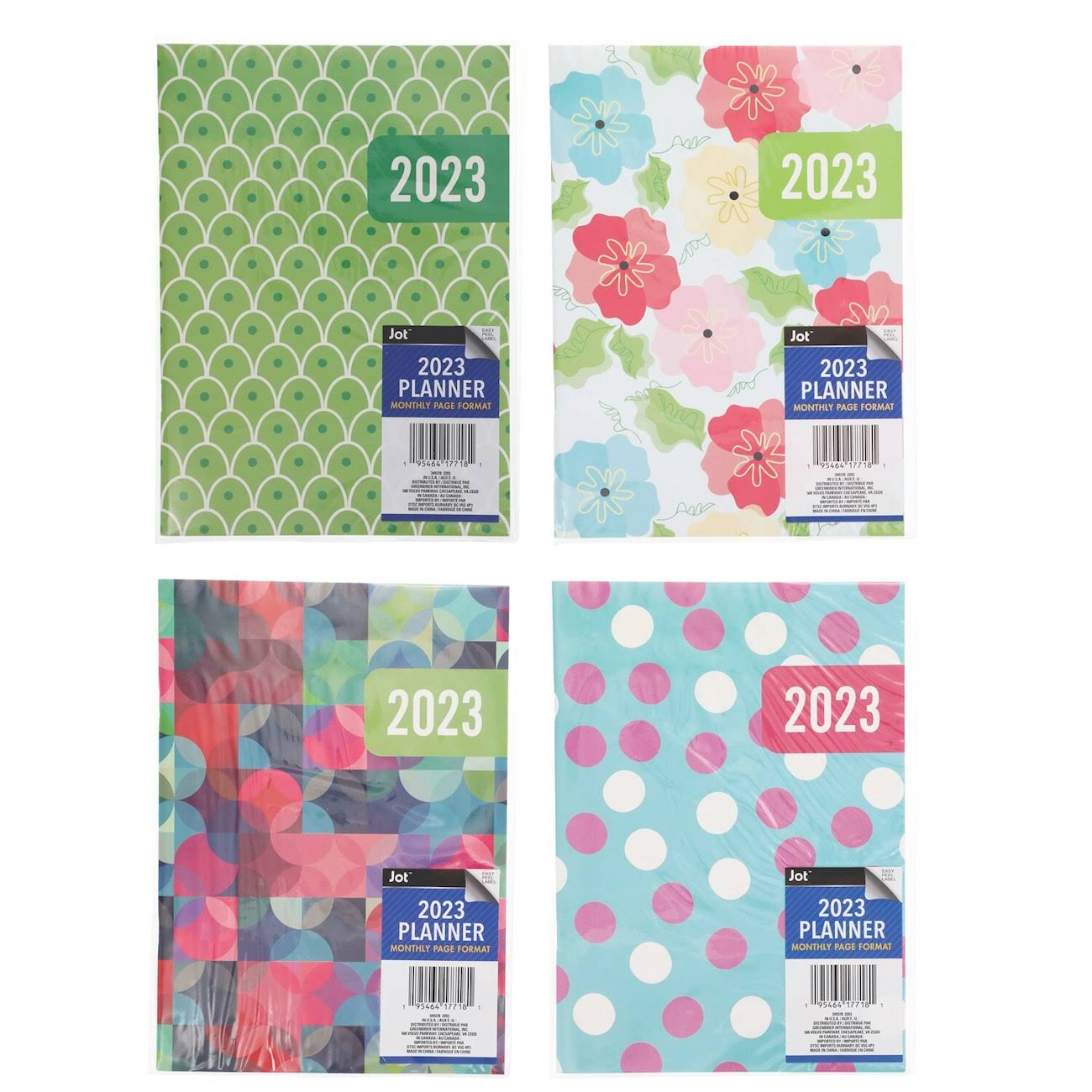 36 Jot 2023 Fashionable Monthly Planners, 6.9 x 9.6-In. at Dollar Tree