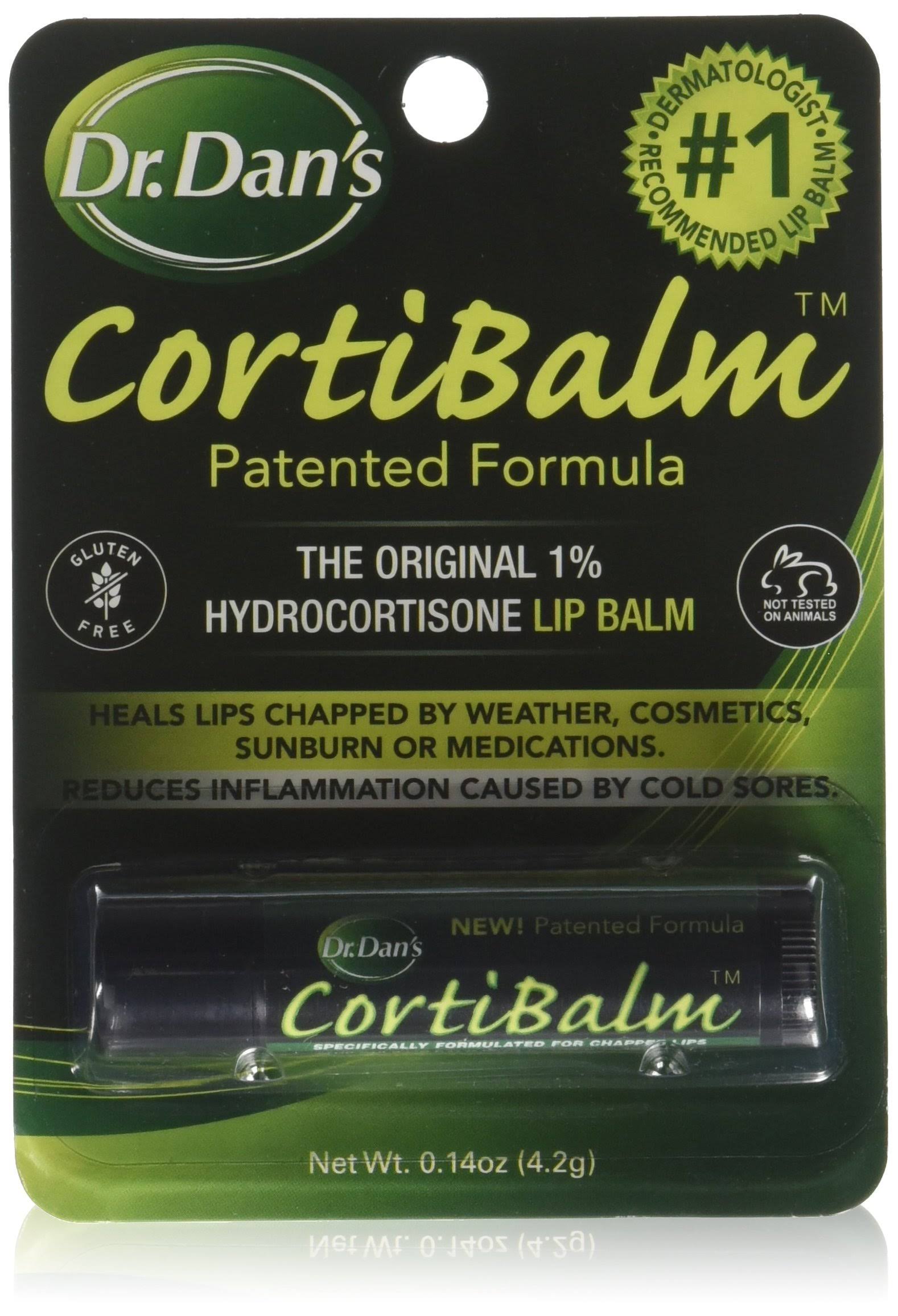 Dr. Dan's - CortiBalm Lip Balm with 1 Hydrocortisone - 0.14 oz.