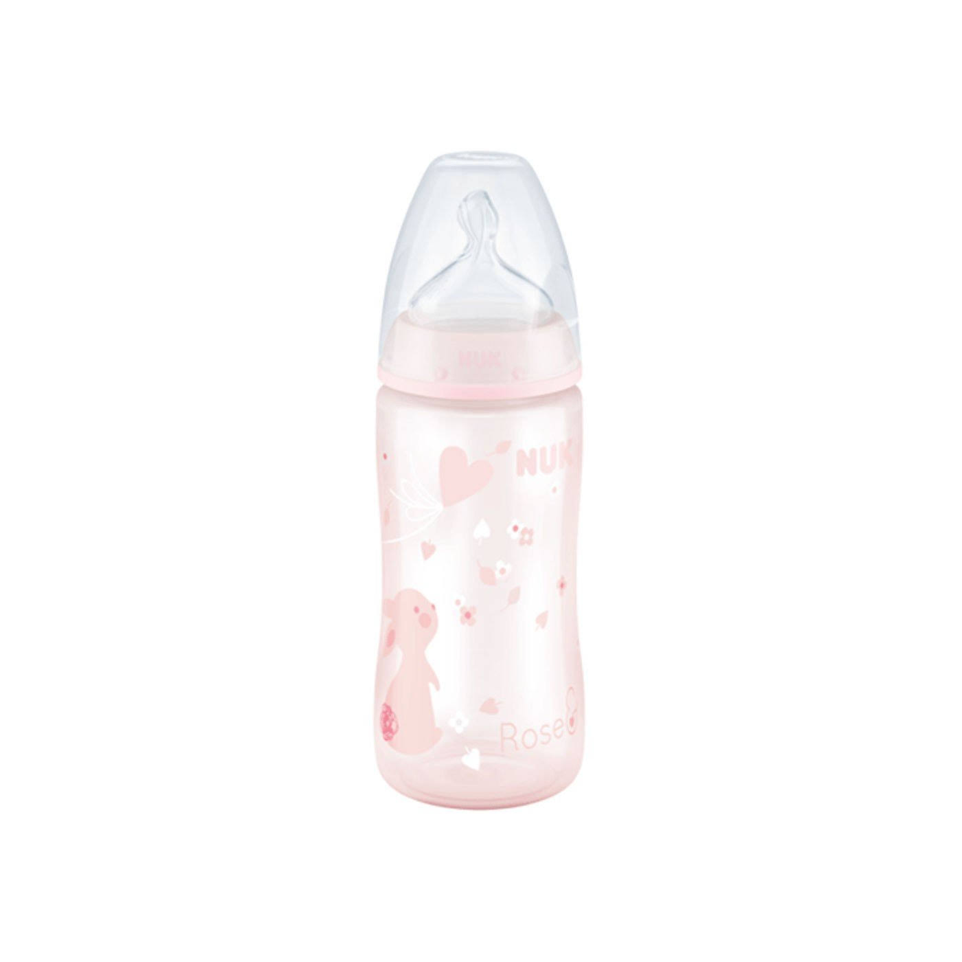 NUK First Choice Temp Control Bottle (Rose) - 300ml