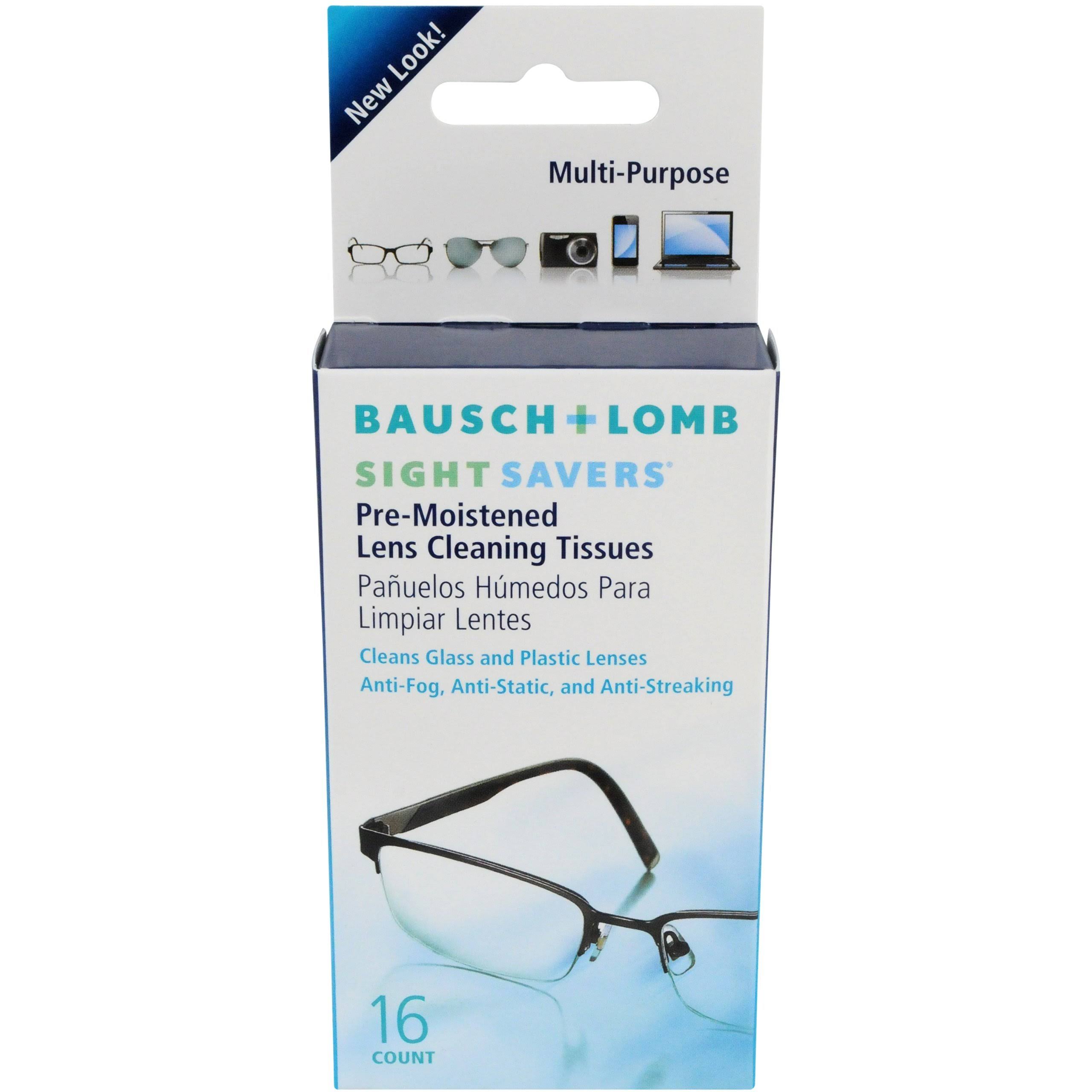 Bausch and Lomb Sight Savers Pre-moistened Lens Cleaning Tissues - 16ct