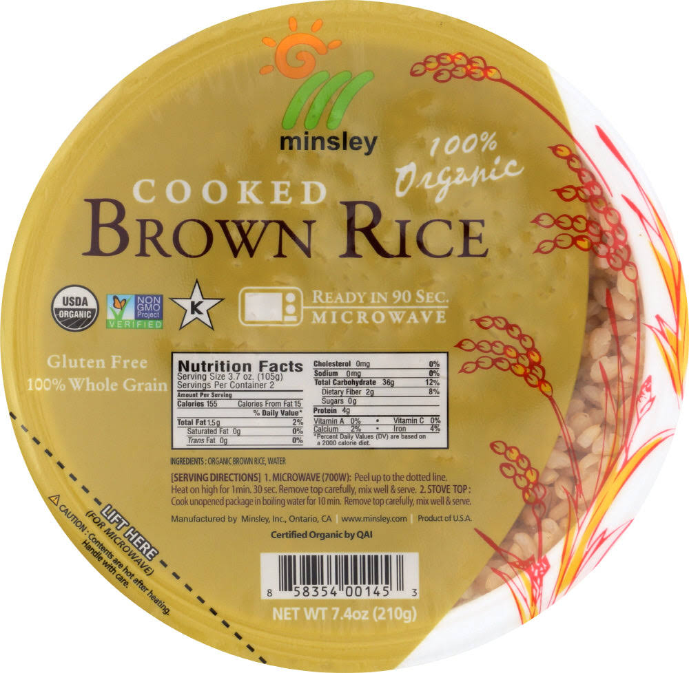 Go Go Rice Organic Cooked Brown Rice - 7.4oz
