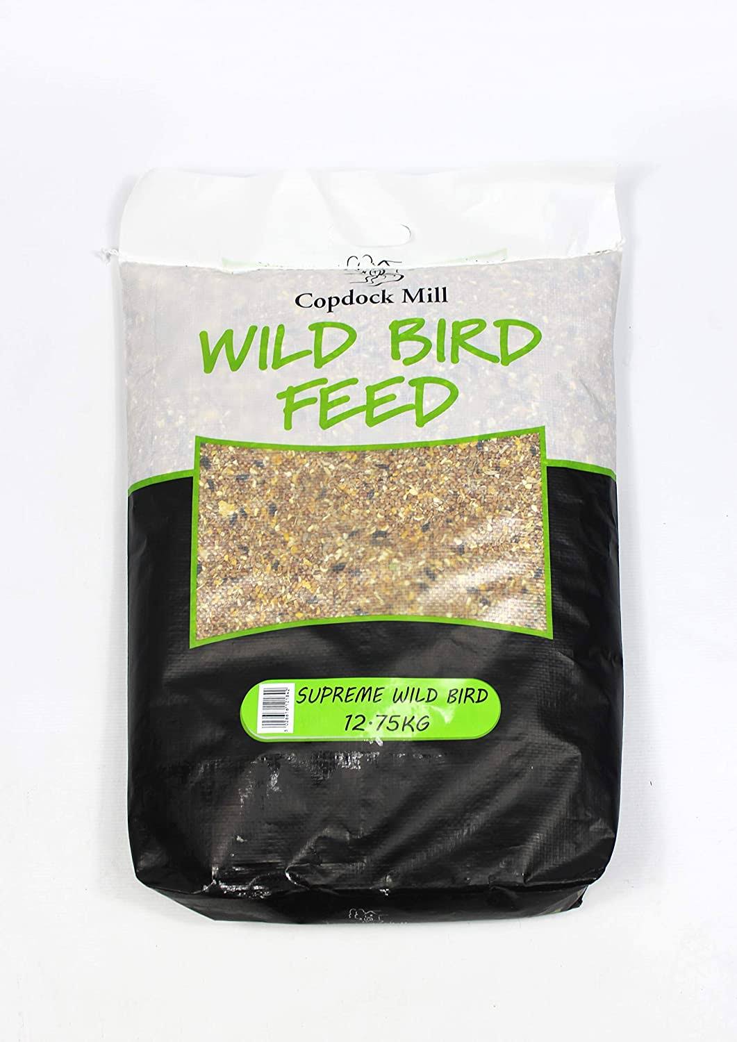 Copdock Mill Supreme Wild Bird Food Mix, 12.75kg, All Seasons, Ideal for Hanging Feeders, Bird Tables & Ground Feeders