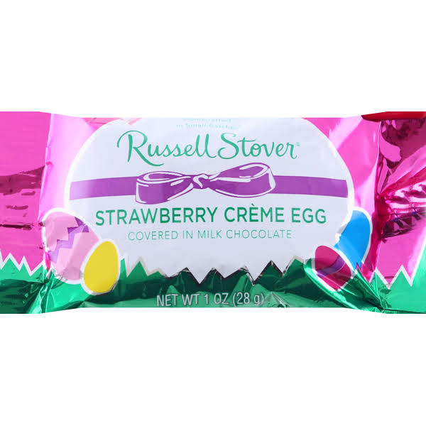 Russell Stover Egg Candy - Strawberry Cream, 1oz