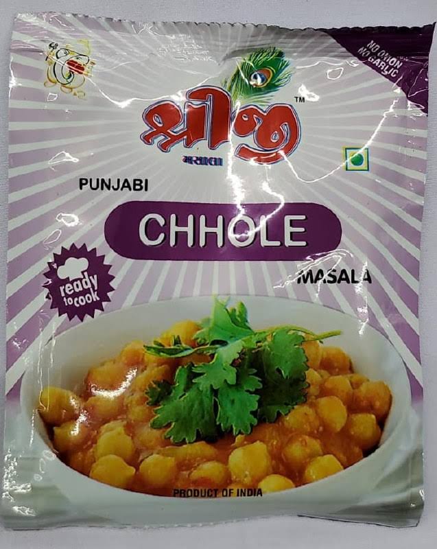 Shreeji No Onion No Garlic Punjabi Chhole Masala 50gm
