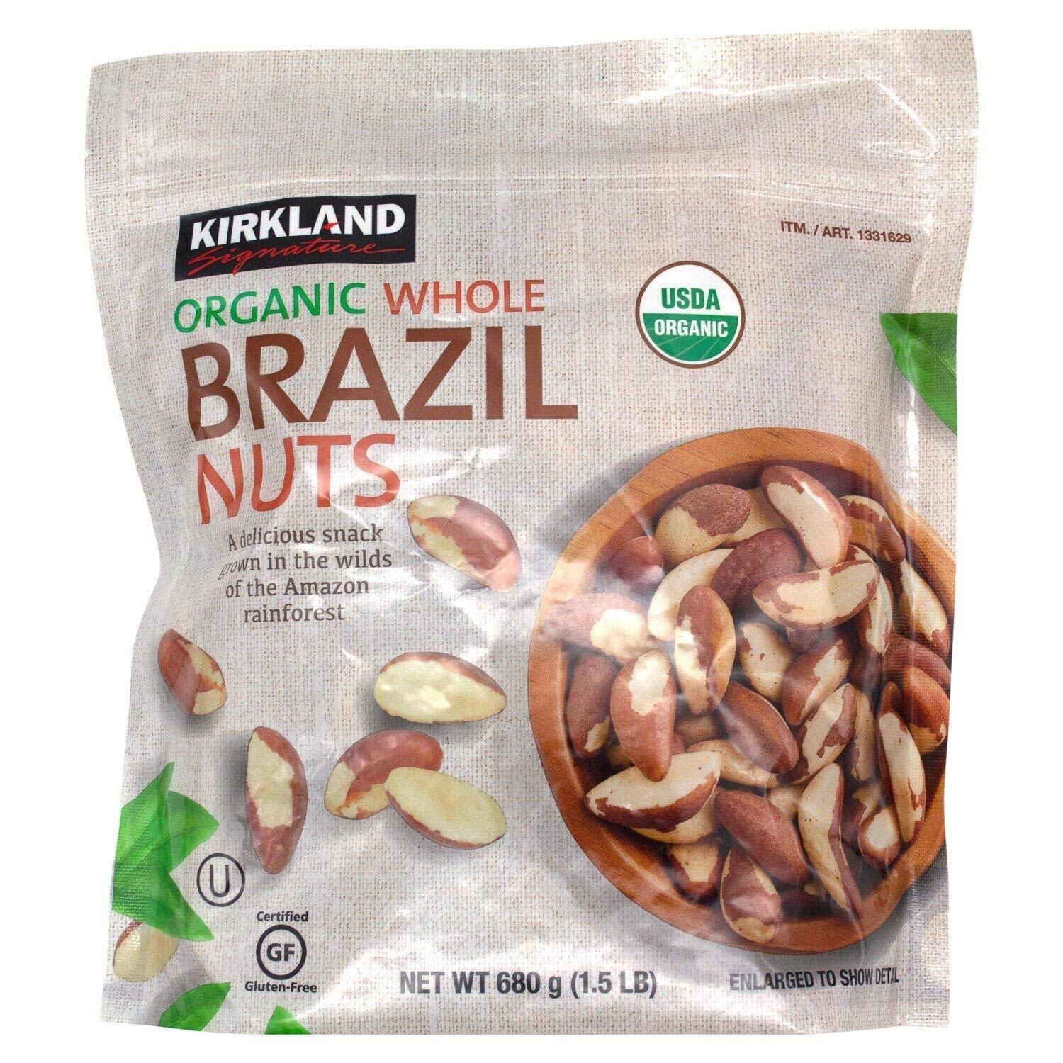 Kirkland Signature Organic Whole Brazil Nuts 1.5 lbs