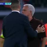 Jose Mourinho restrained by Roma staff for exploding at referee after receiving red card