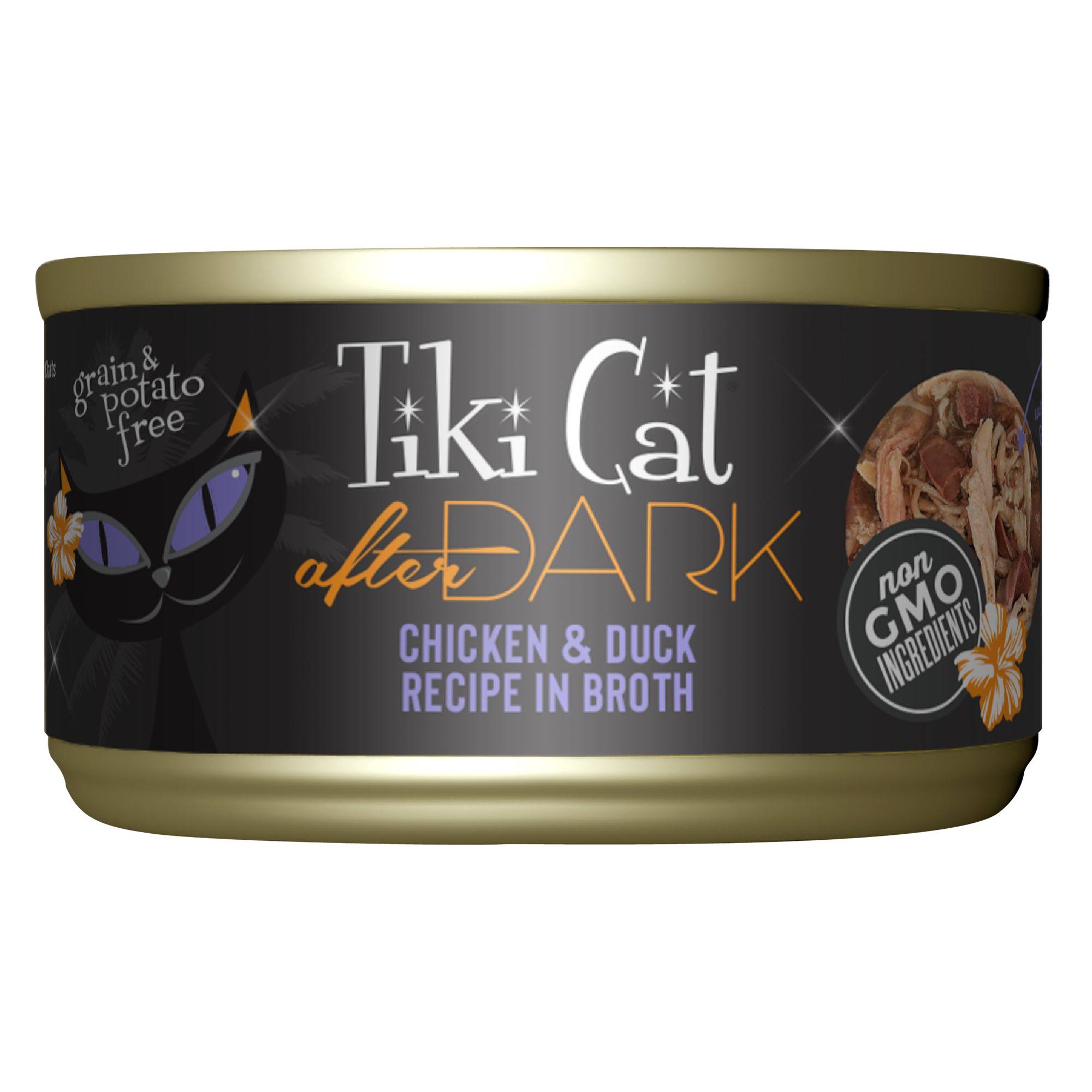 Tiki Cat After Dark Cat Food - Chicken and Duck, 2.8oz, 12 Pack