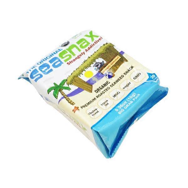 Seasnax Organic Premium Roasted Seaweed Snack