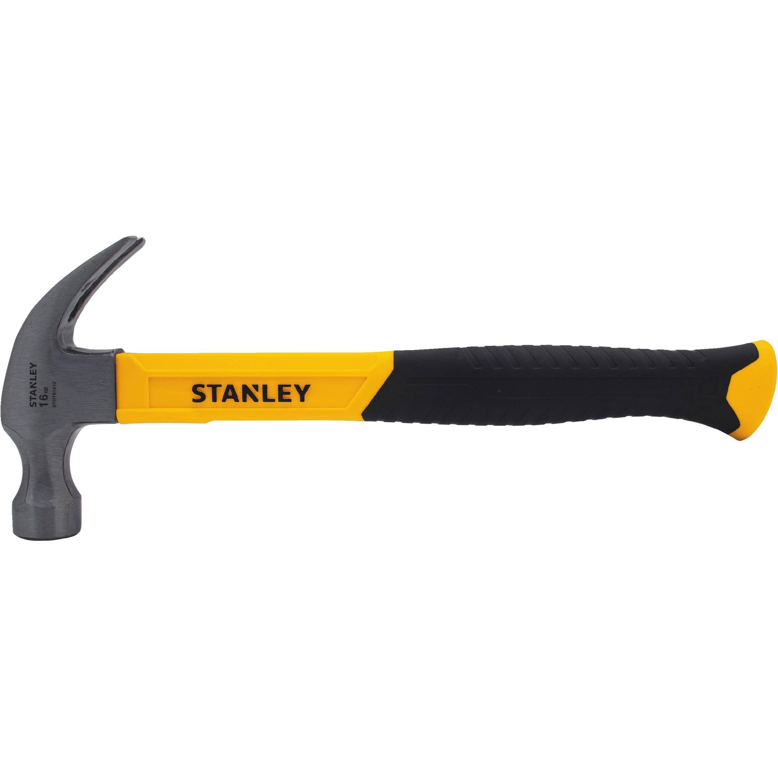 Stanley STHT5151216oz Curved Claw Fiberglass Nailing Hammer - 16oz