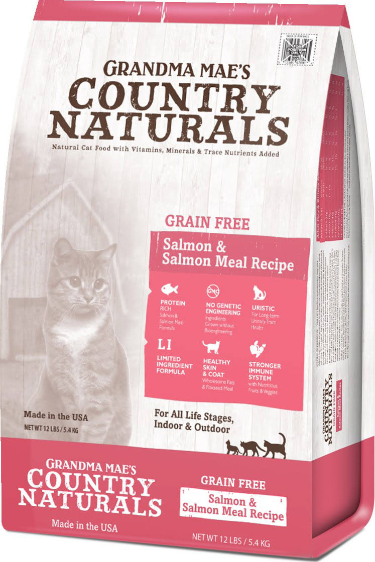 Country Naturals Grain-Free Salmon Meal Dry Cat Food - 12lbs