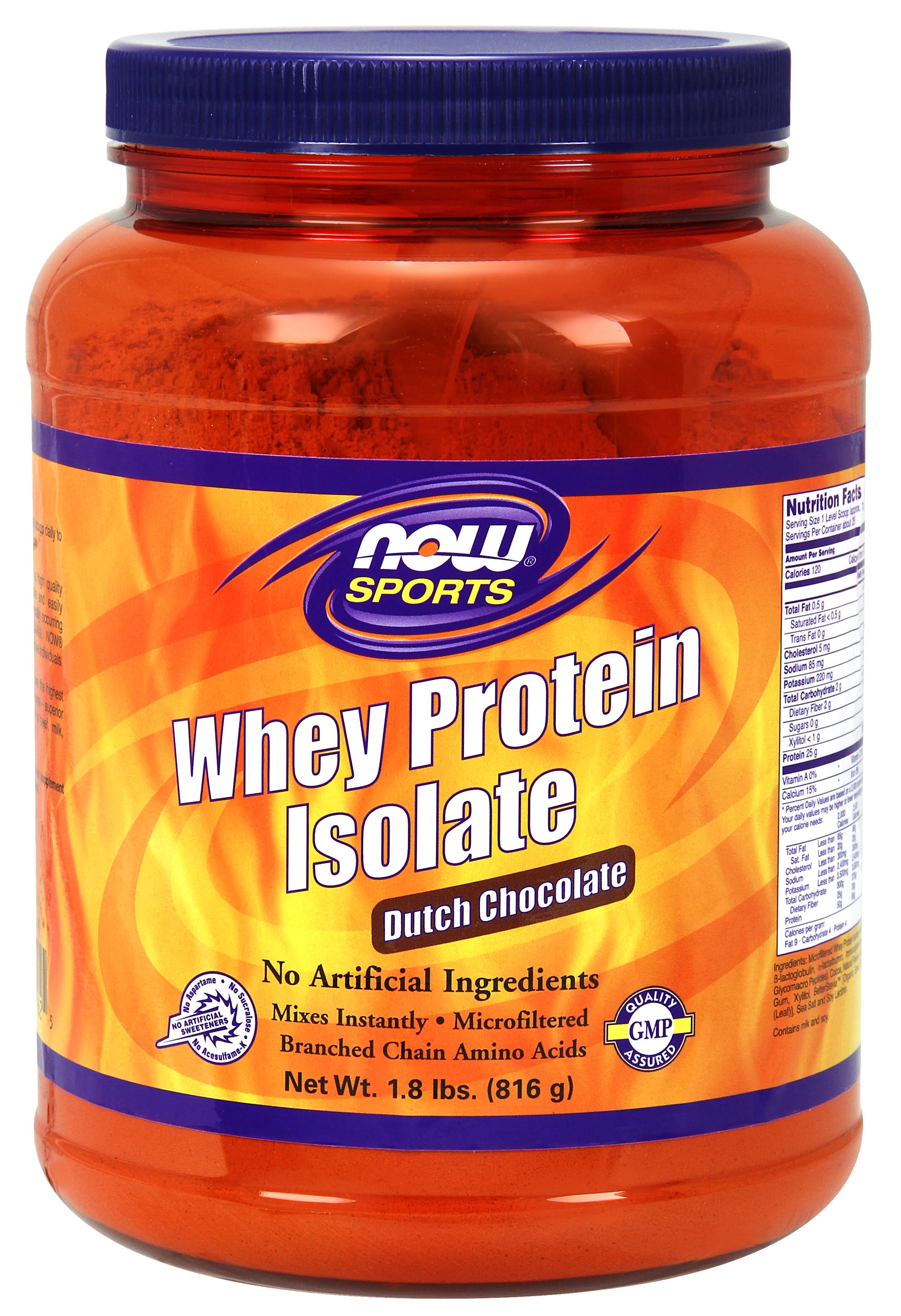 Now Foods Whey Protein Isolate Powder - Chocolate, 816g