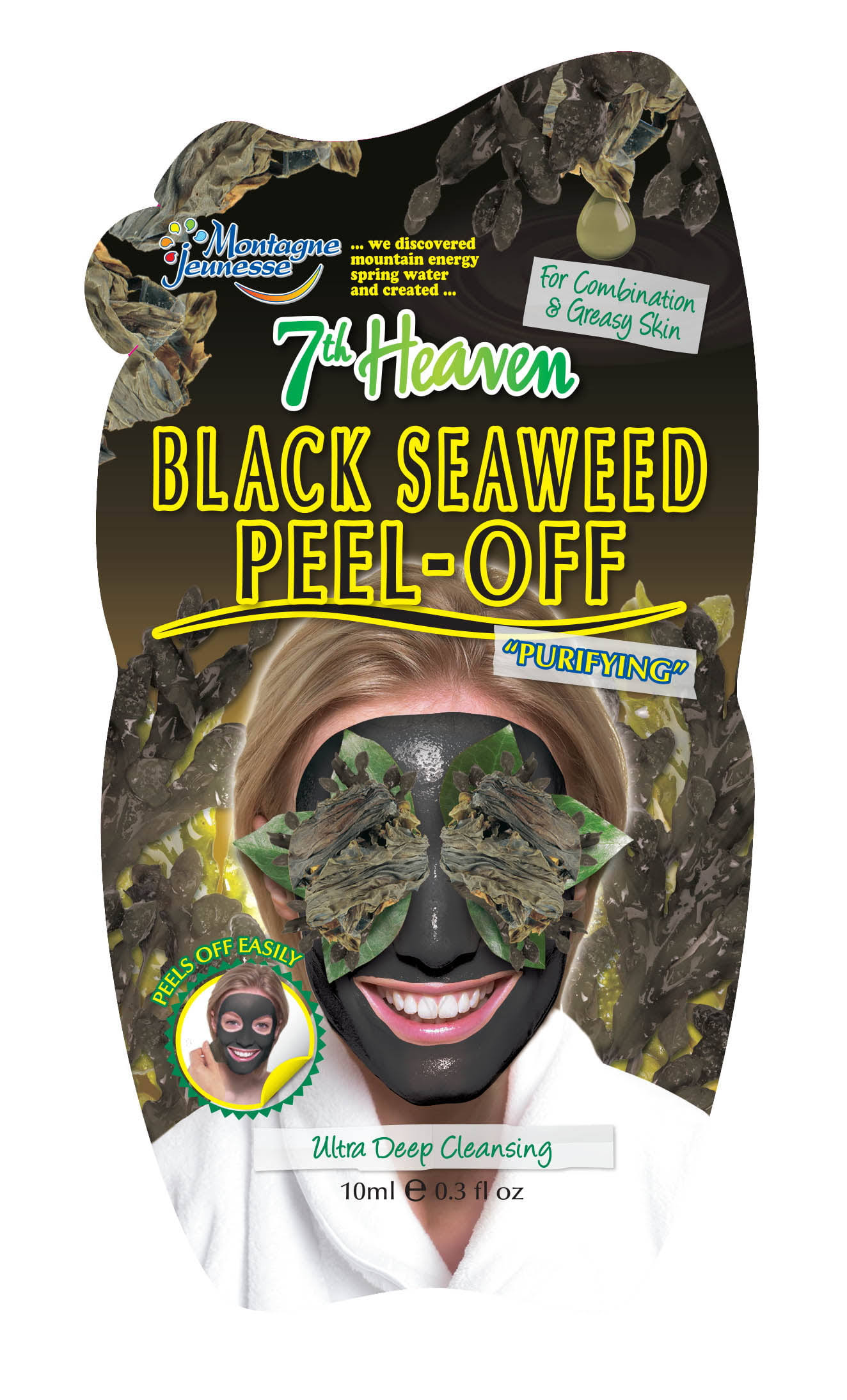Montagne Jeunesse 7th Heaven Peel off Face Mask - Black Seaweed