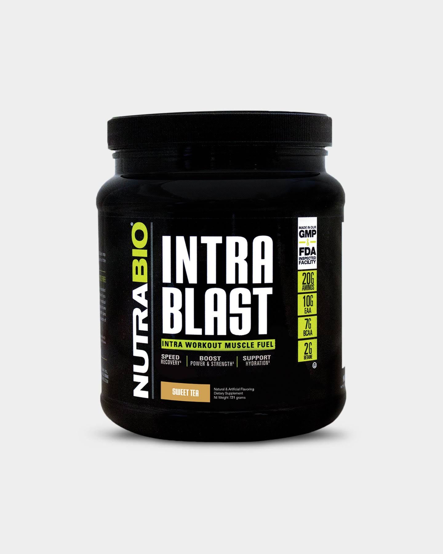 NutraBio Intra Blast Intra Workout Muscle Fuel - Sweet Tea, 1.89lb