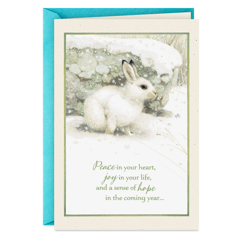Marjolein Bastin Peace, Joy and Hope New Year Card
