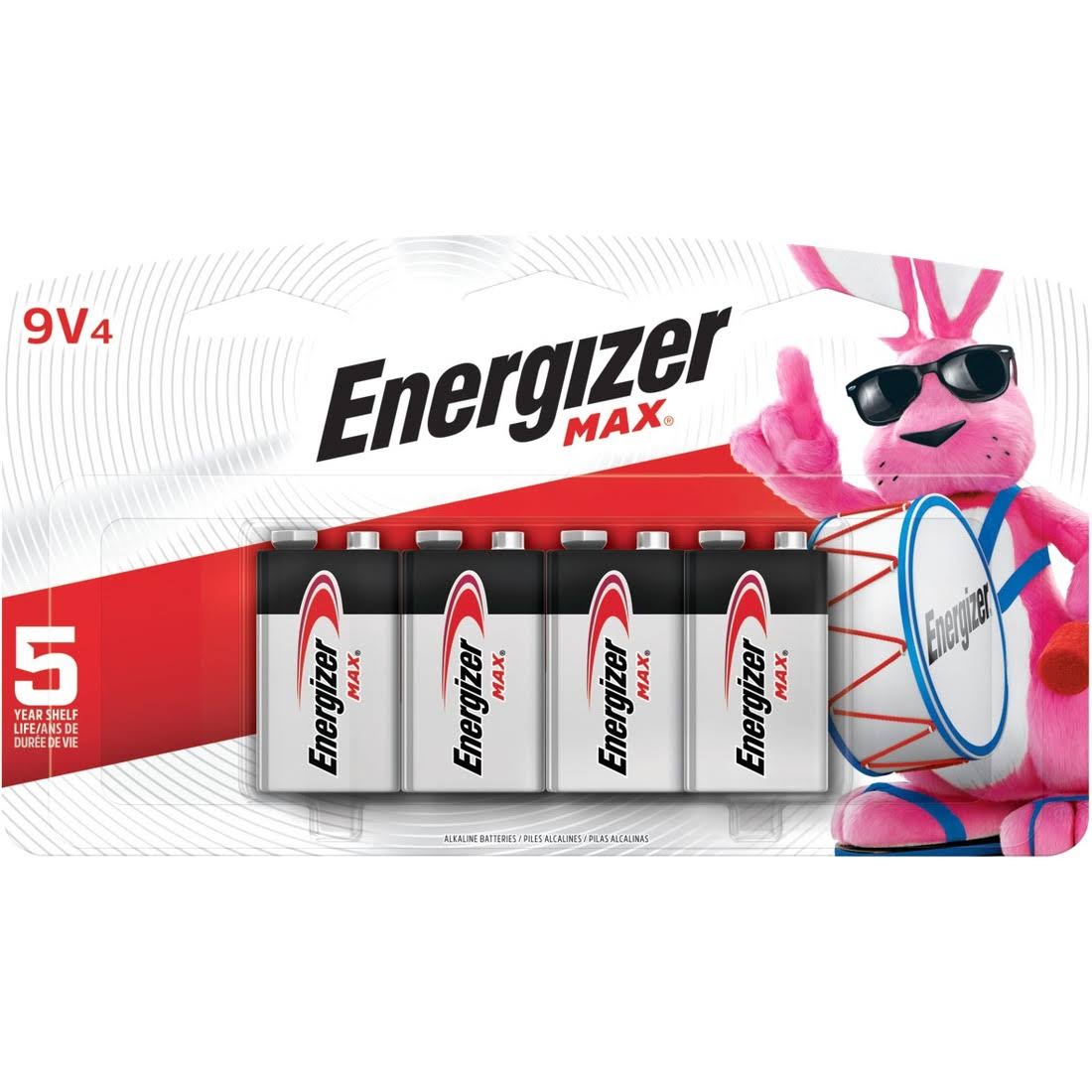 Energizer Alkaline Batteries - 9V, 4pk