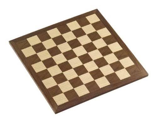 John N Hansen Walnut Wooden Chess Board - 16"