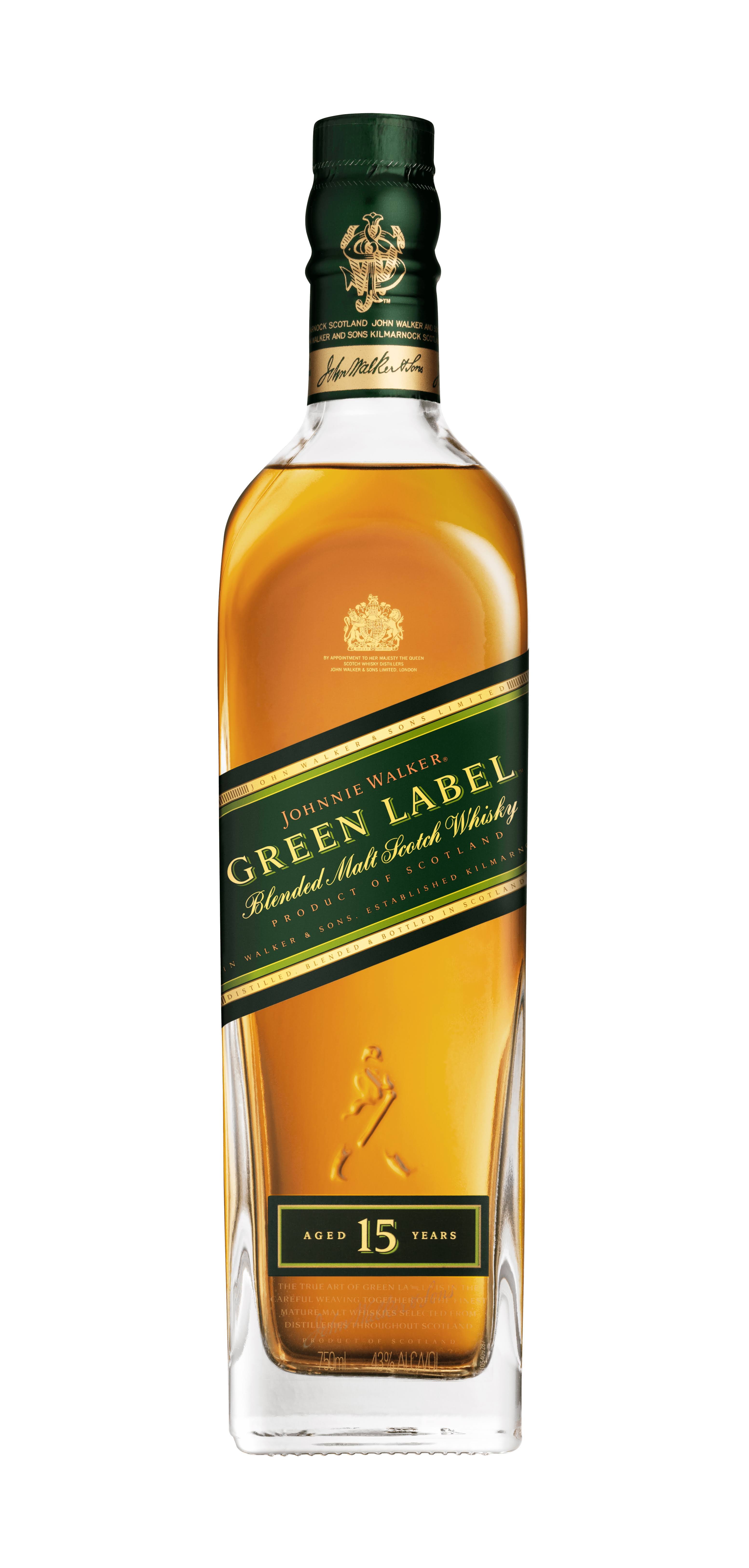 Johnnie Walker Scotch - Green Label, 750ml