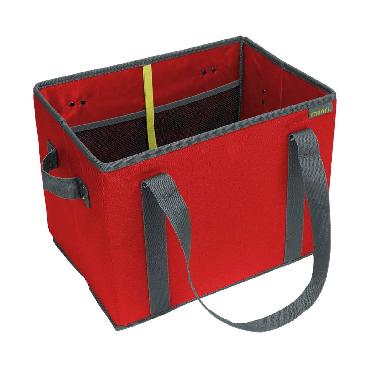 meori: Foldable Grocery Basket - Hibiscus Red