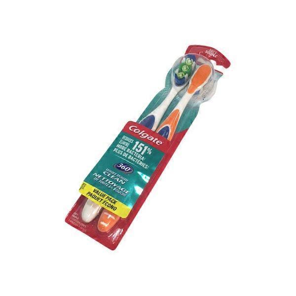 Colgate 360 Clean Toothbrush - Soft, 2ct