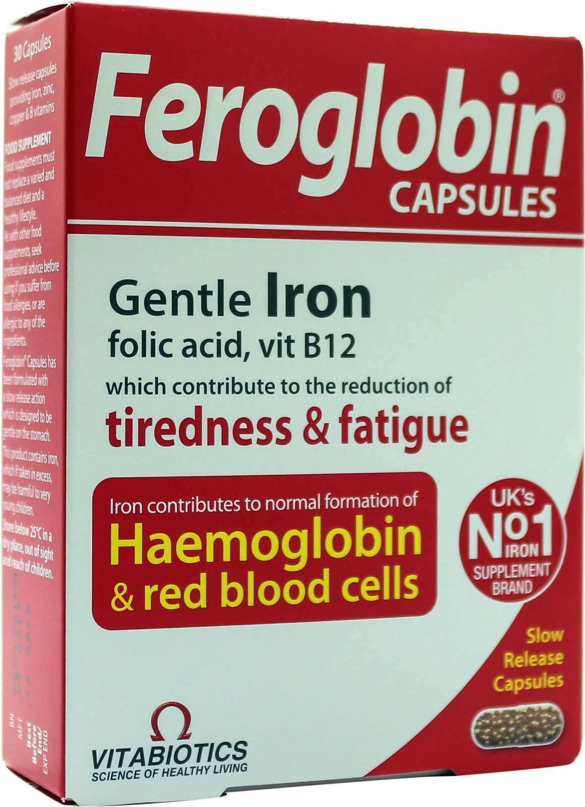 Vitabiotics Feroglobin Slow Release Capsules - x30