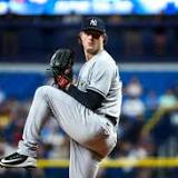 Gerritt Cole takes no-hitter into eighth inning, Yankees rally for 4-2 win against Rays