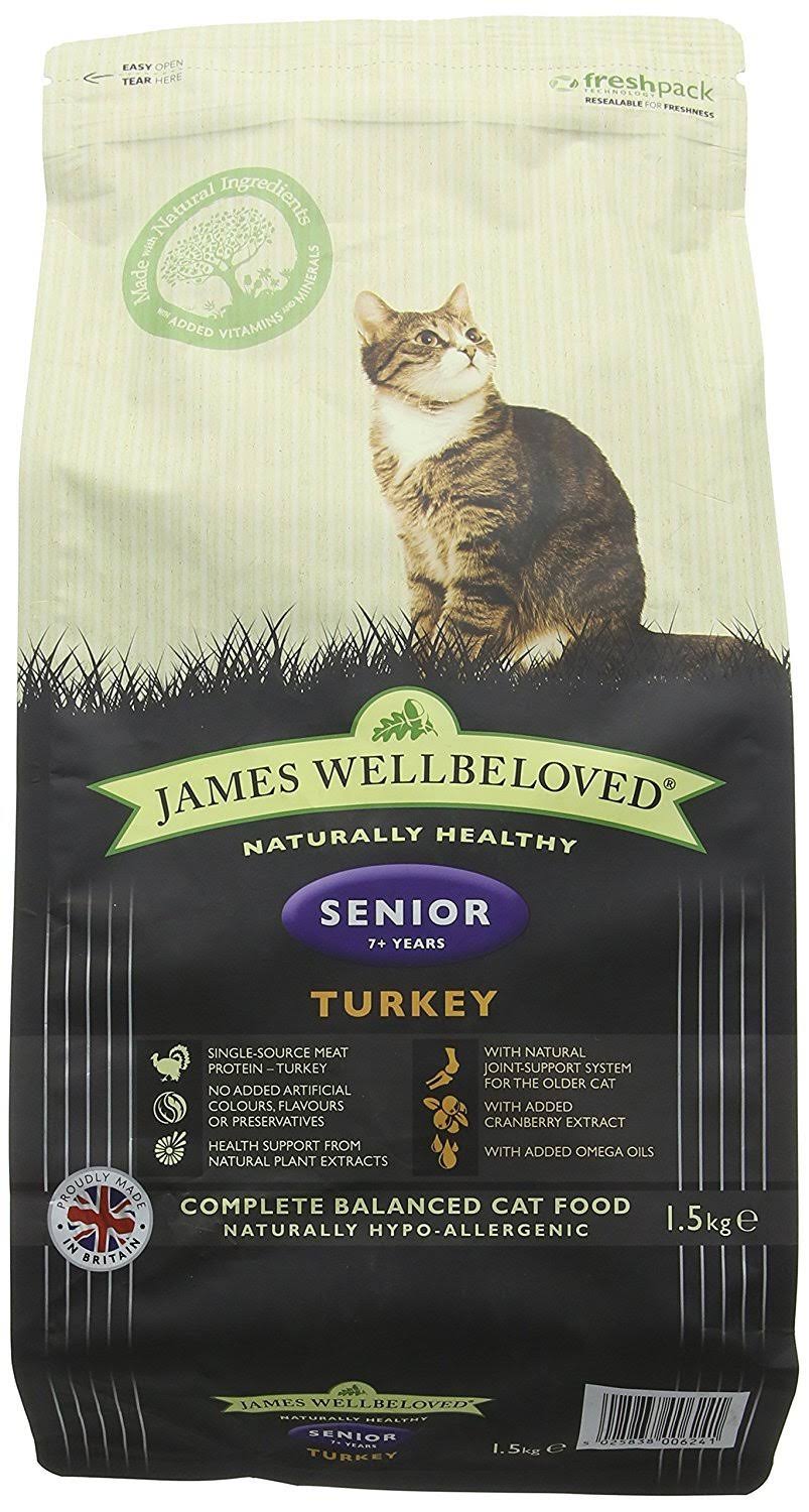 James Wellbeloved Senior Cat - Turkey & Rice - 1.5kg