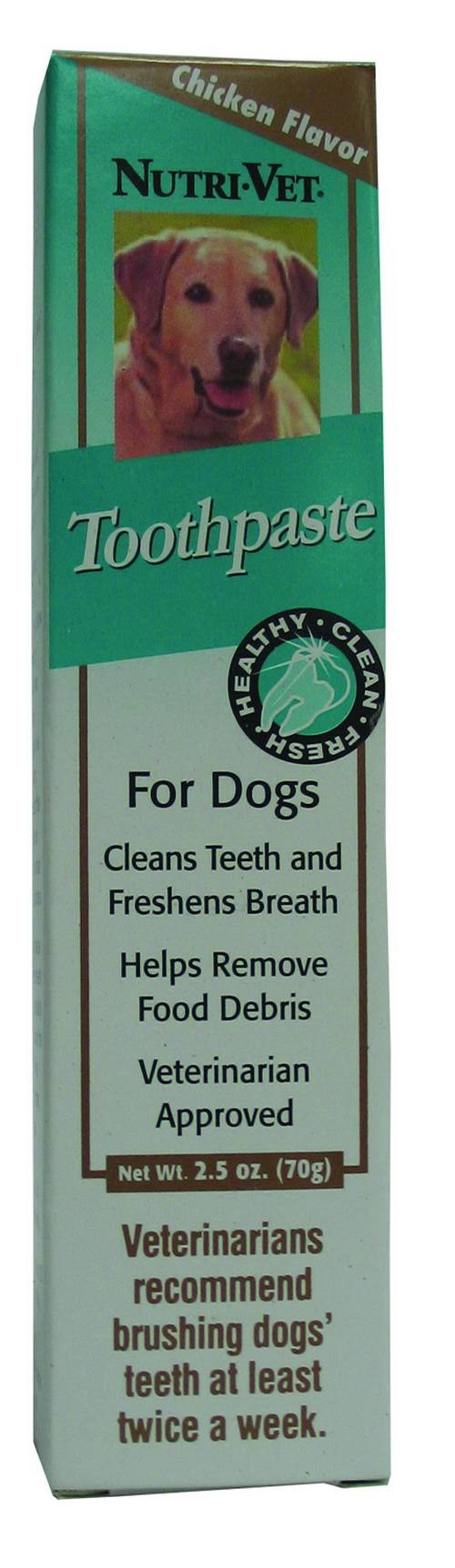 Nutri-Vet Enzymatic Canine Toothpaste - Chicken Flavored, 2.5oz