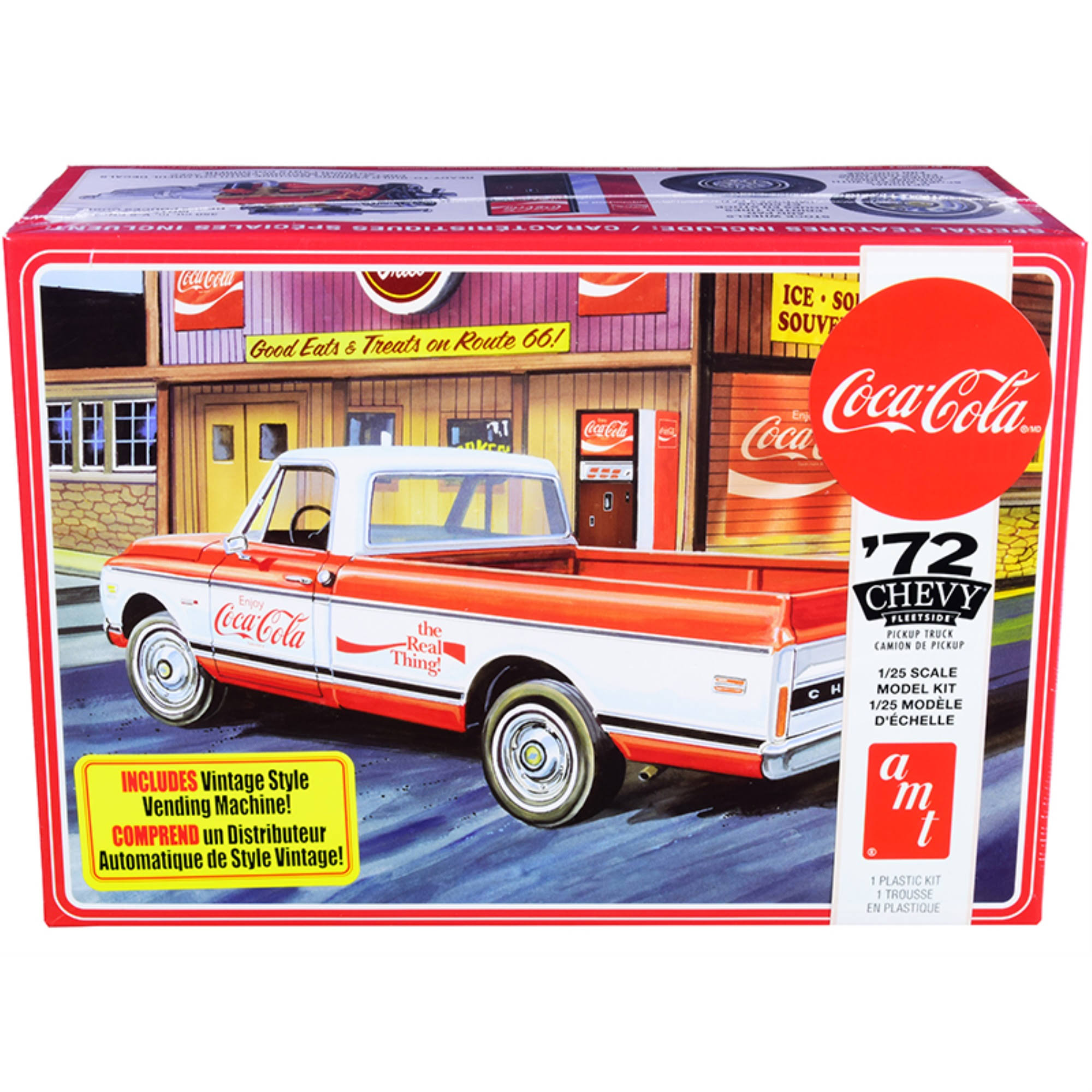 AMT 1/25 1972 Chevy Pickup w/Vending Machine & Crates (Coca-Cola) 2T Plastic Model Kit