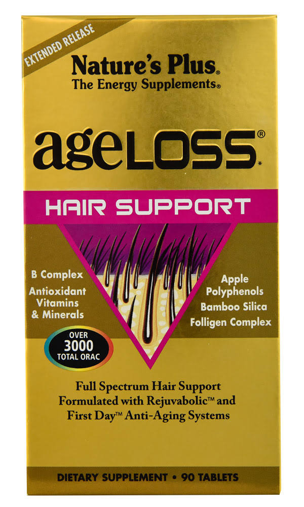 Nature's Plus AgeLoss Hair Support Tablets - x90