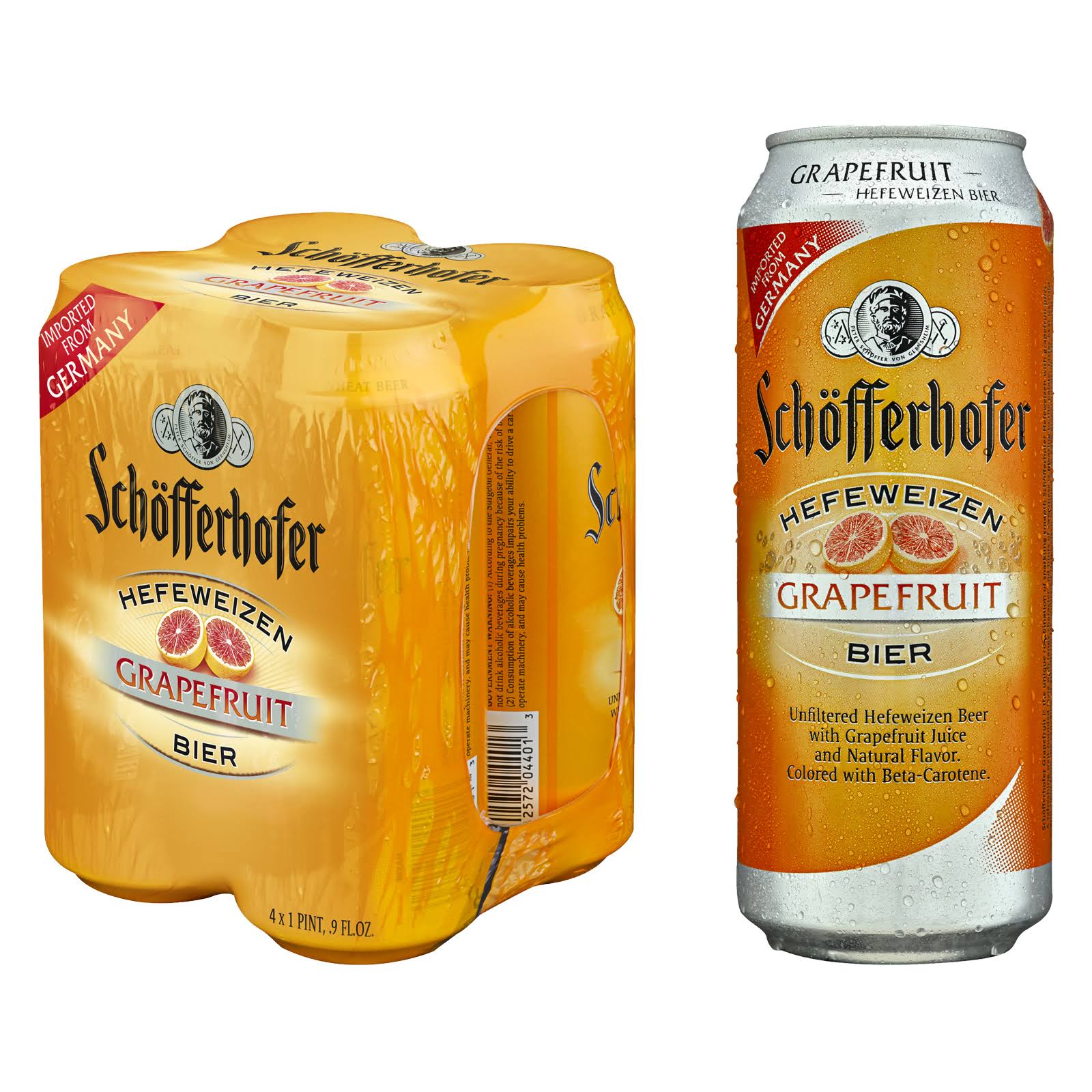 Schofferhofer Beer - Grapefruit, 4 Pack