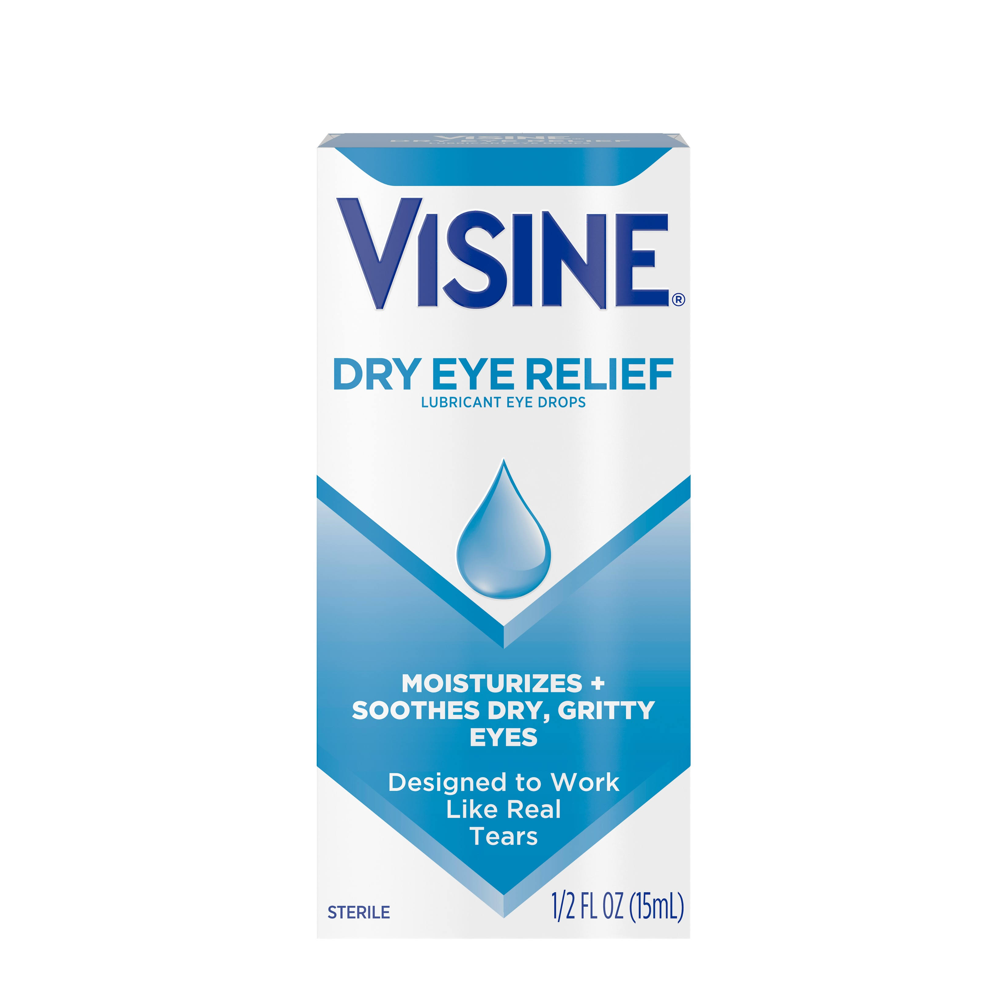 Visine Dry Eye Relief Lubricant Eye Drops - 1/2 fl oz