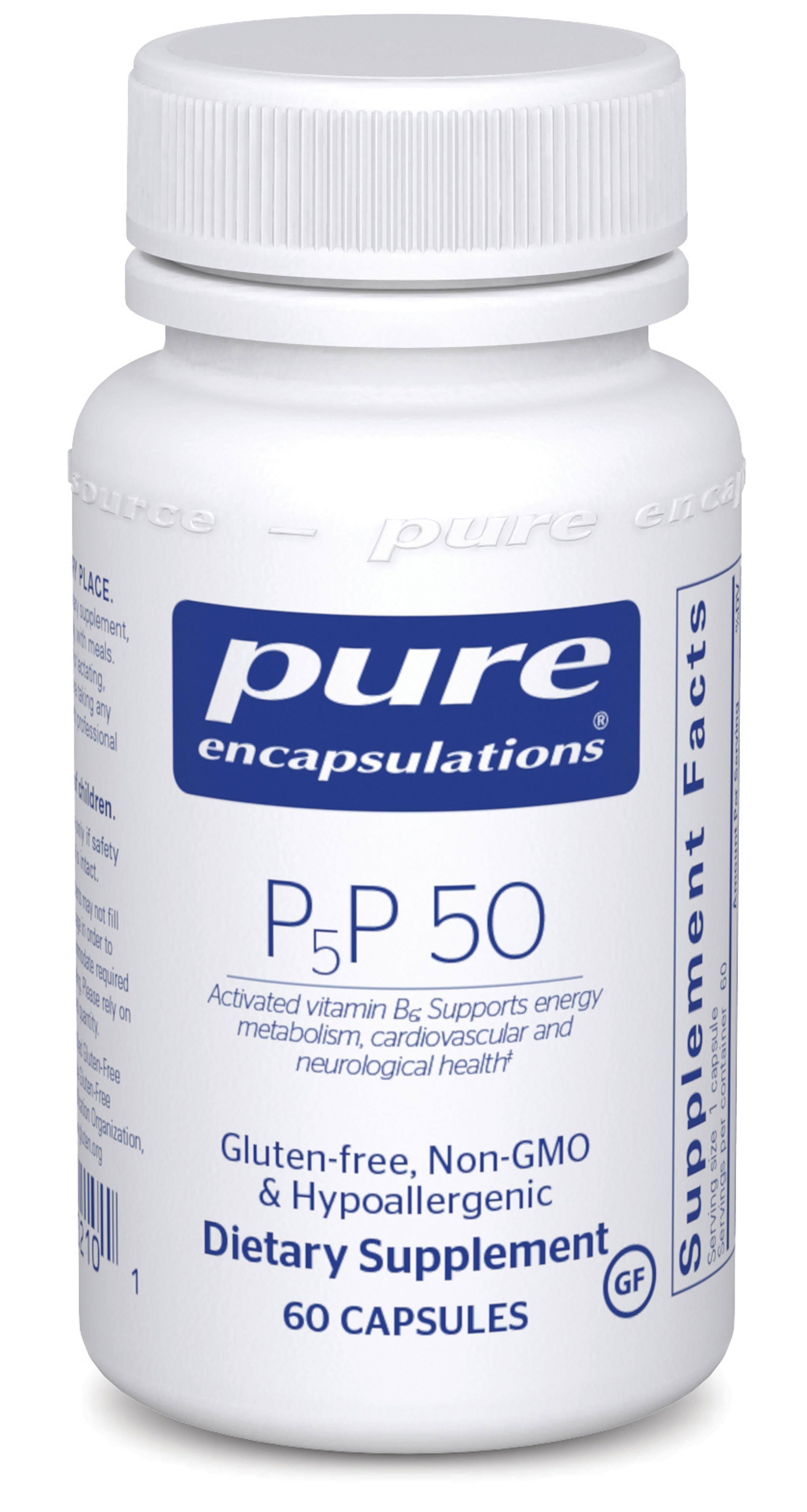 Pure Encapsulations P5p 50 Activated B6 Supplement - 60 Capsules