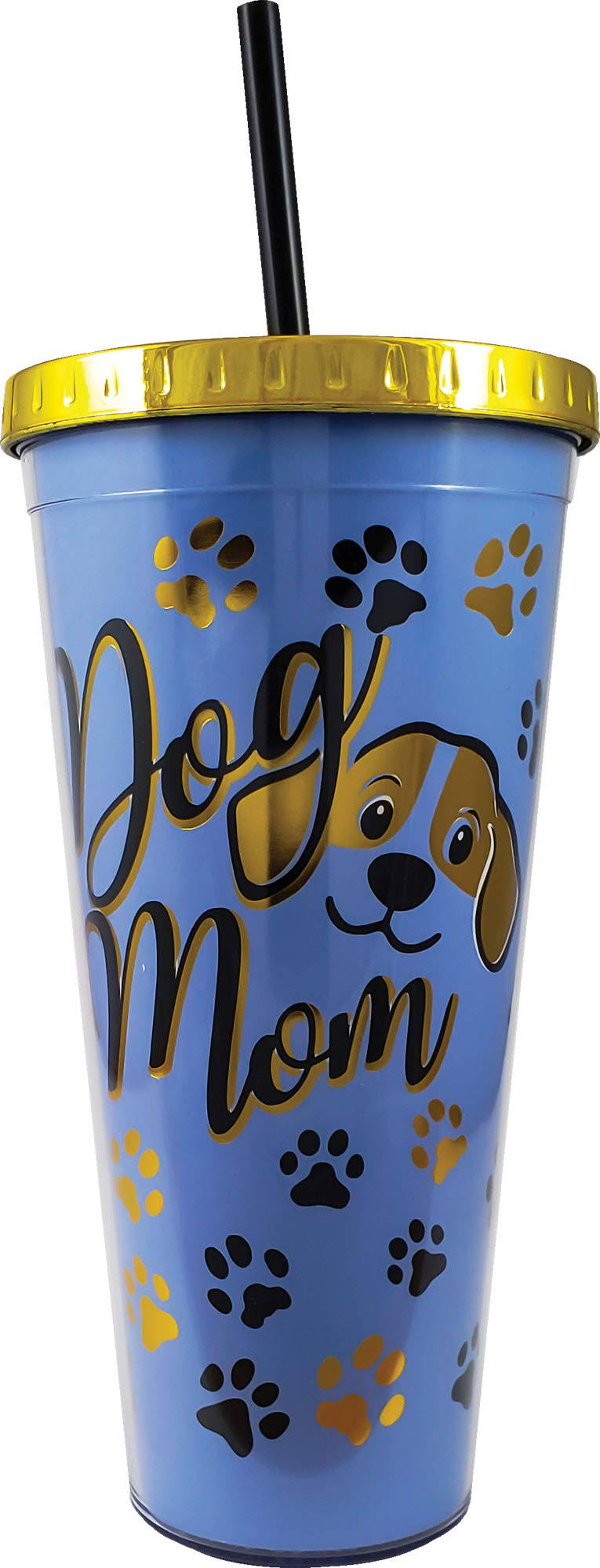 Spoontiques 21631 Dog Foil Cup w/Straw