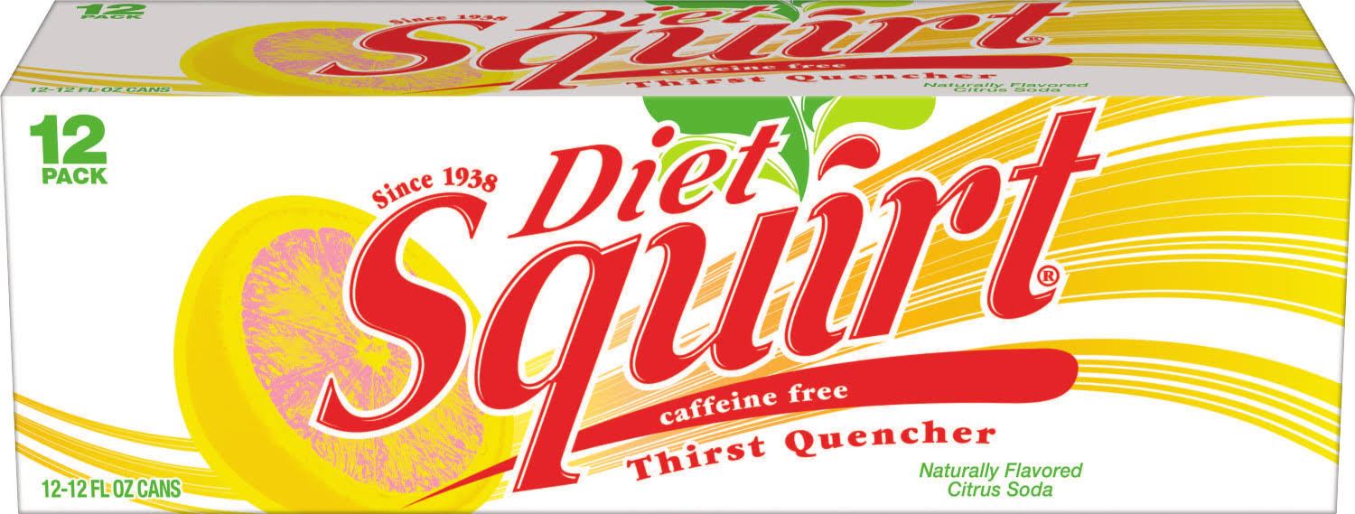 Diet Squirt Caffeine Free Thirst Quencher - 12 Pack