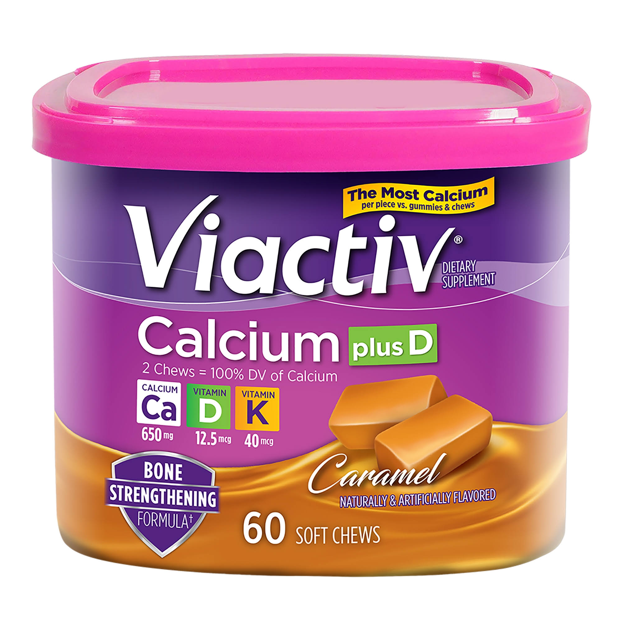 Viactiv Calcium Plus D Soft Chews - Caramel
