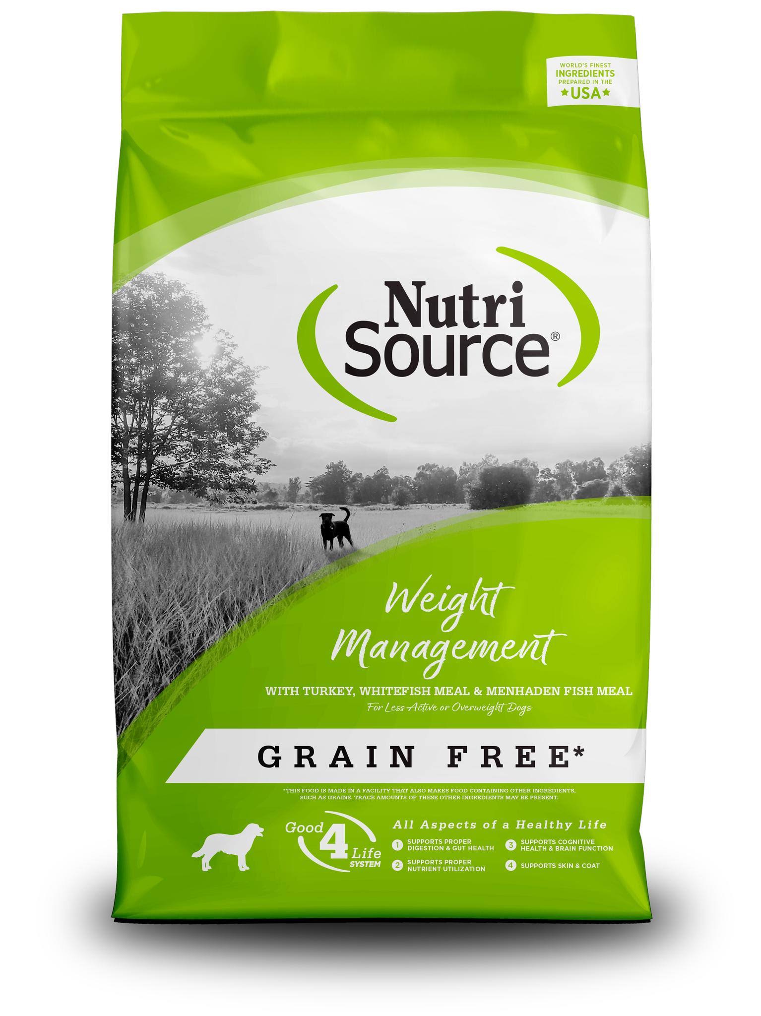 NutriSource Grain Free Weight Management Dry Dog Food 26 lbs