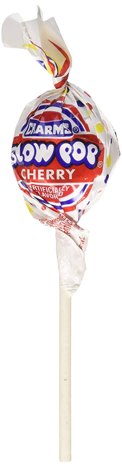 Charms Blow Pops Cherry Lollipops